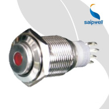 Saipwell Standard 16mm Bouton-poussoir En Métal Off Off Switch CE Certifié Bouton-poussoir Lumière Interrupteurs Chine 12V Bouton-poussoir